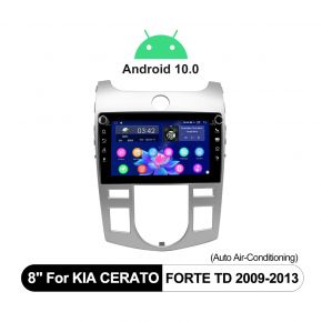 8 Inch Android Car Music System Kia Cerato Forte TD 2009-2013 Supports Hands-Free Bluetooth