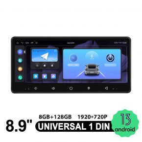 1 Din 8.9” Stereo