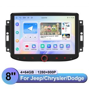 For Dodge Avenger/Caliber/Grand Caravan - 8" HD Display Plug And Play Installation/4G LTE Connectivity/ Factory Controls /Support HDMI Output