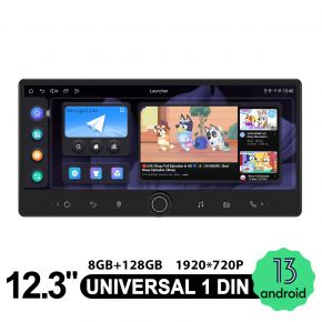 1 Din 12.3“ Radio