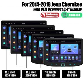 Joying Android 13 Radio Replacement For 2014-2018 Jeep Grand Cherokee Uconnect Replacement Plug And Play