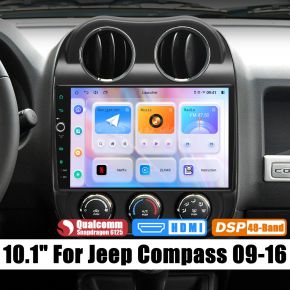 Joying Newest Android 12.0 Car Android Radio Replacement for 2009-2016 Jeep Compass
