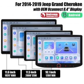 Joying Plug And Play Touch Screen Stereo For 2014-2019 Jeep Grand Cherokee Keep Factory USB Climate Display