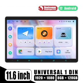 11.6" Single Din Car Radio