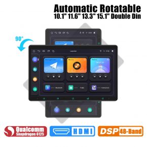 Latest 10.1" 11.6" 13.3" 15.1" Auto-Rotated Double Din Apple Car Play Radio