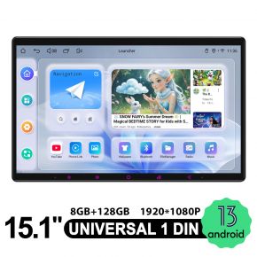 15.1" Single Din Navi