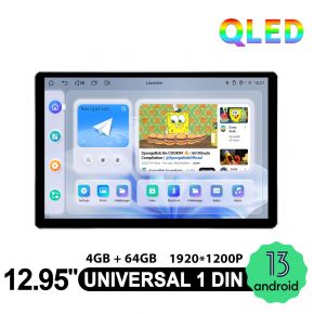 12.95" 1 Din 
