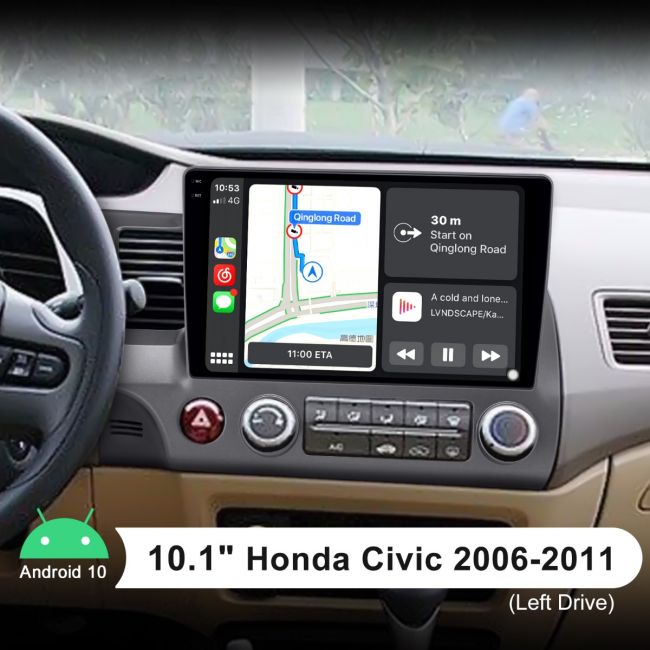 2006 2011 Honda Civic Android Car Navigation System Head Unit With Android 10 0 System
