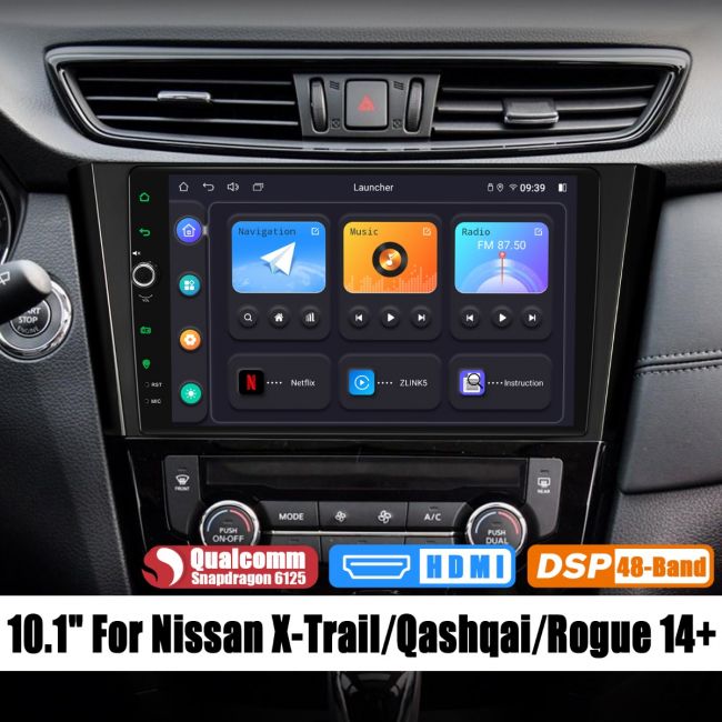 Autoradio GPS Nissan Qashqai et x-trail 2014-2016 –