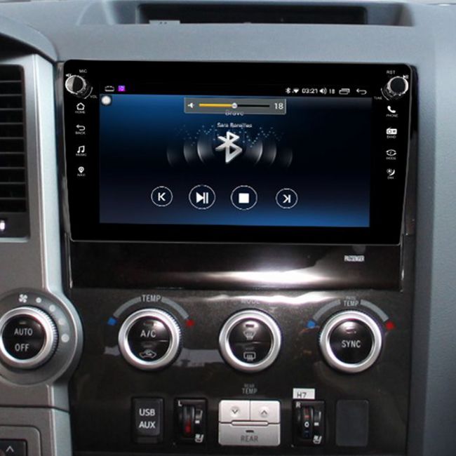 9 Inch Toyota Tundra 2007 2013 Sequoia 2008 Android 10 0 Car Audio System With 5ghz Wifi