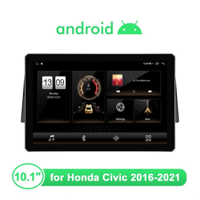 stout Ræv Palads Highest-Resolution 10.1" Car Auto Radio Plug And Play Stereo For Honda  Civic 2016-2021