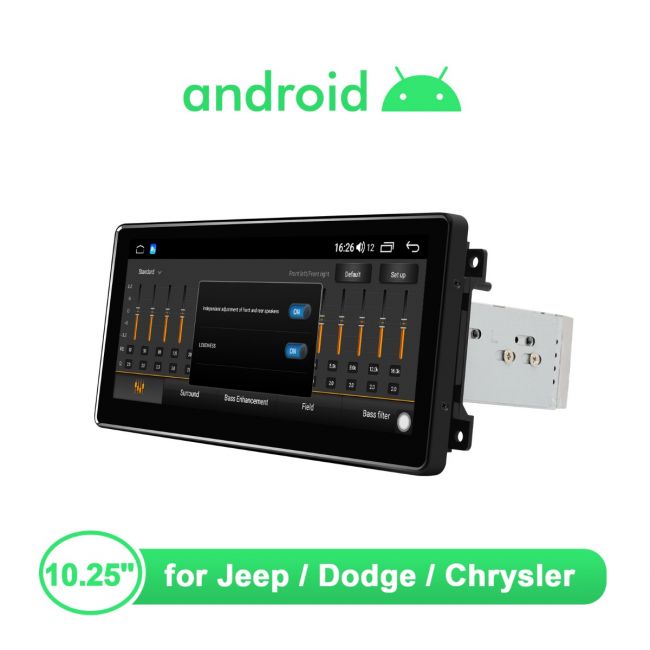belangrijk toegang briefpapier Joying 10.25 Inch Android Auto Radio for Jeep Dodge Chrysler Support Coxial  & Optical Output