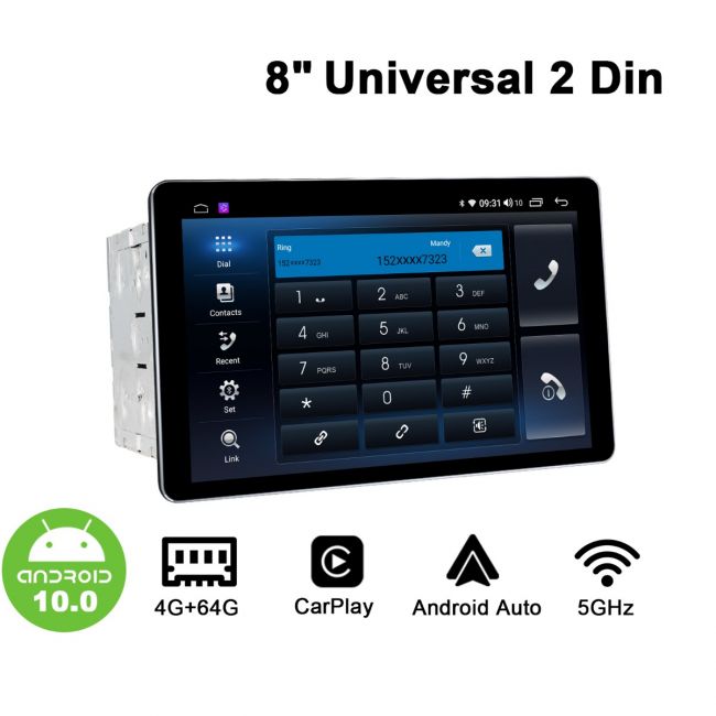 Joying 8 Inch Double Din Android Auto Head Unit With 1280X800 Full Touch  Screen