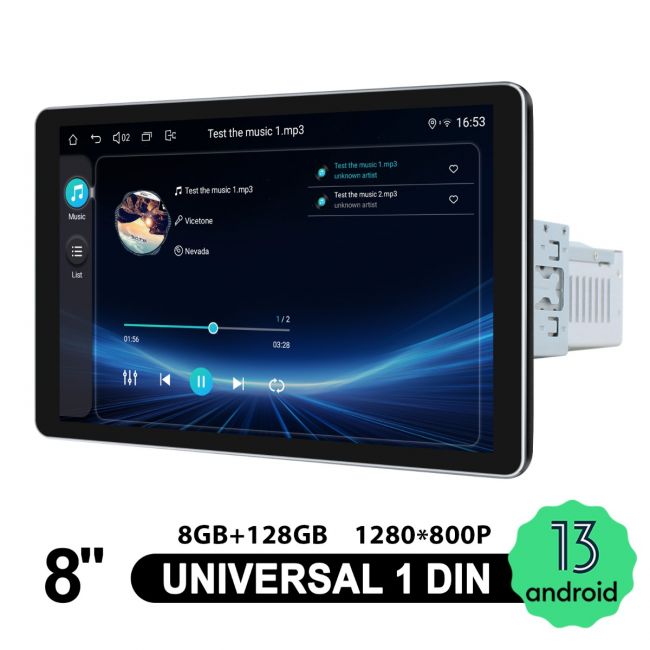 やよいんぐ Joying Android 8 Inch Single Din Car Music Stereo Support
