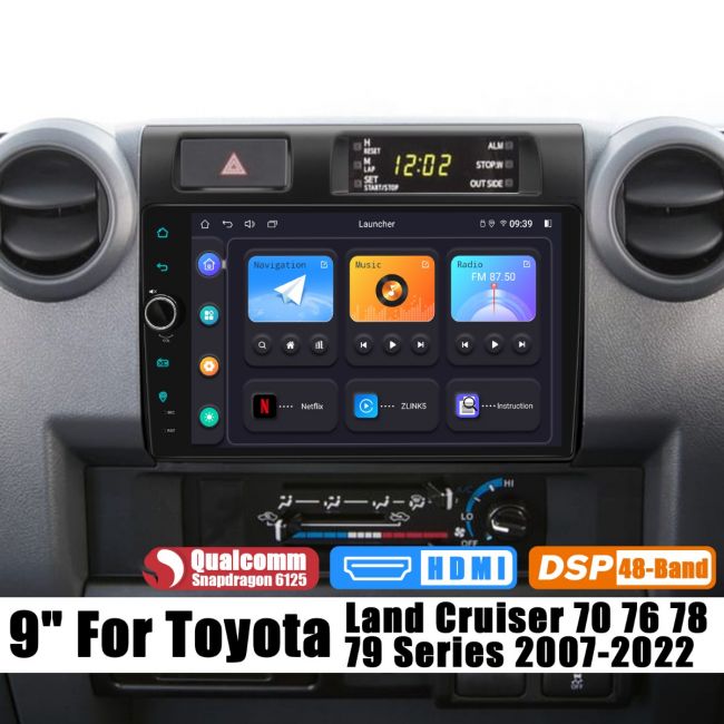Joying Android Apple Carplay Stereo For Toyota Land Cruiser 70 76 78 79  Series 2007-2022