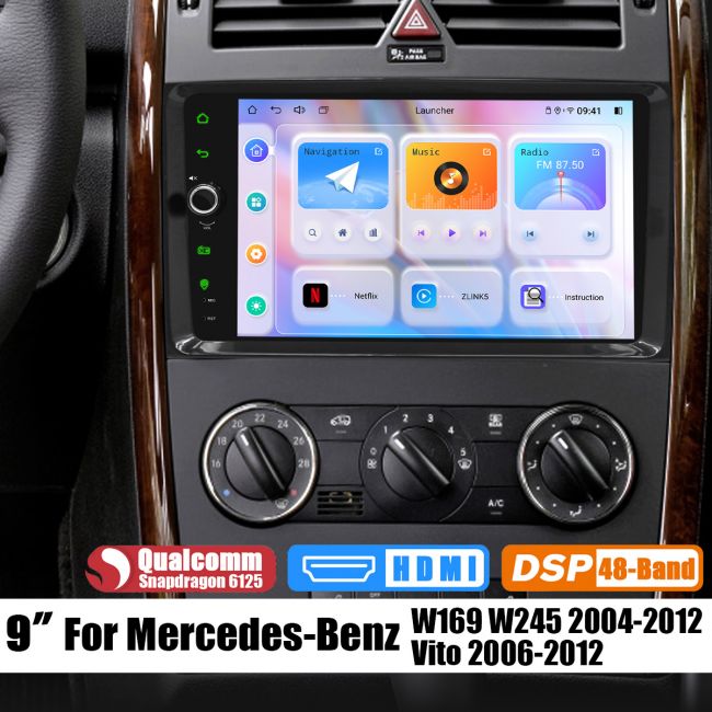 Joying New Android 10.0 Car Audio System Head Unit For Mercedes-Benz W169  W245 B200
