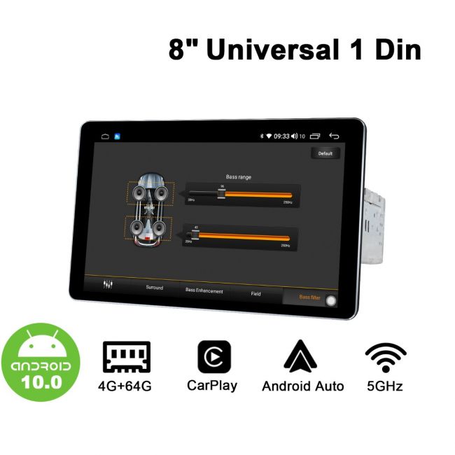Joying Newest 8 Inch Universal 1 Din Car Radio With HD 1280X800 Screen