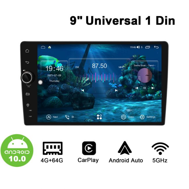 Joying Newest 9”Universal Single Din Car Music Stereo With 1280*800  Ultra-Screen