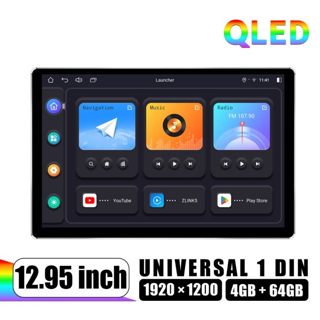 Single din android music system sale