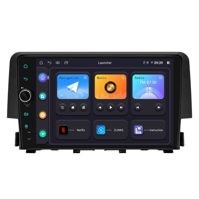Newest 9 inch Car Auto Radio For Honda Civic 2016-2021 with Carplay & Android  Auto