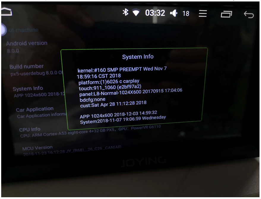 JOYING 2GB RAM 32GB ROM Octa Core CPU Android 8.0 Car Stereo Latest Update